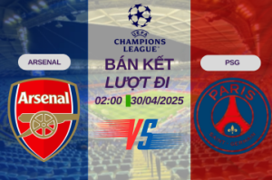 Nhận định trận đấu Arsenal vs PSG lúc 02:00 ngày 30/04